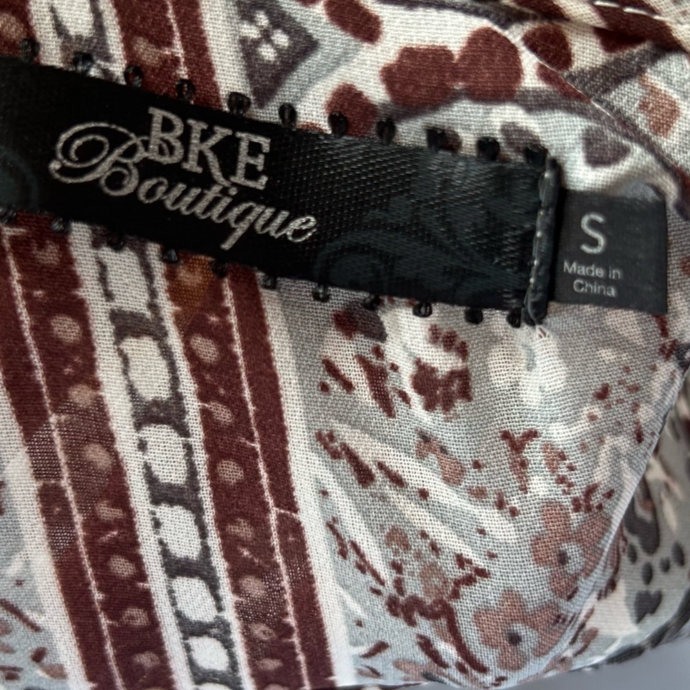 BKE BOHO PRINT BLOUSE - Picture 4 of 4